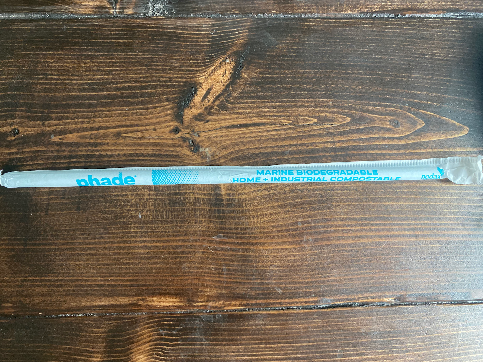photo of compostable straw