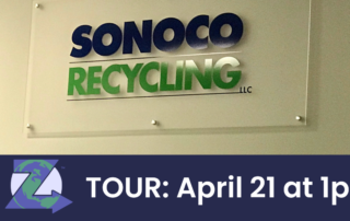 Sonoco Recycling Tour April 21 at 1p