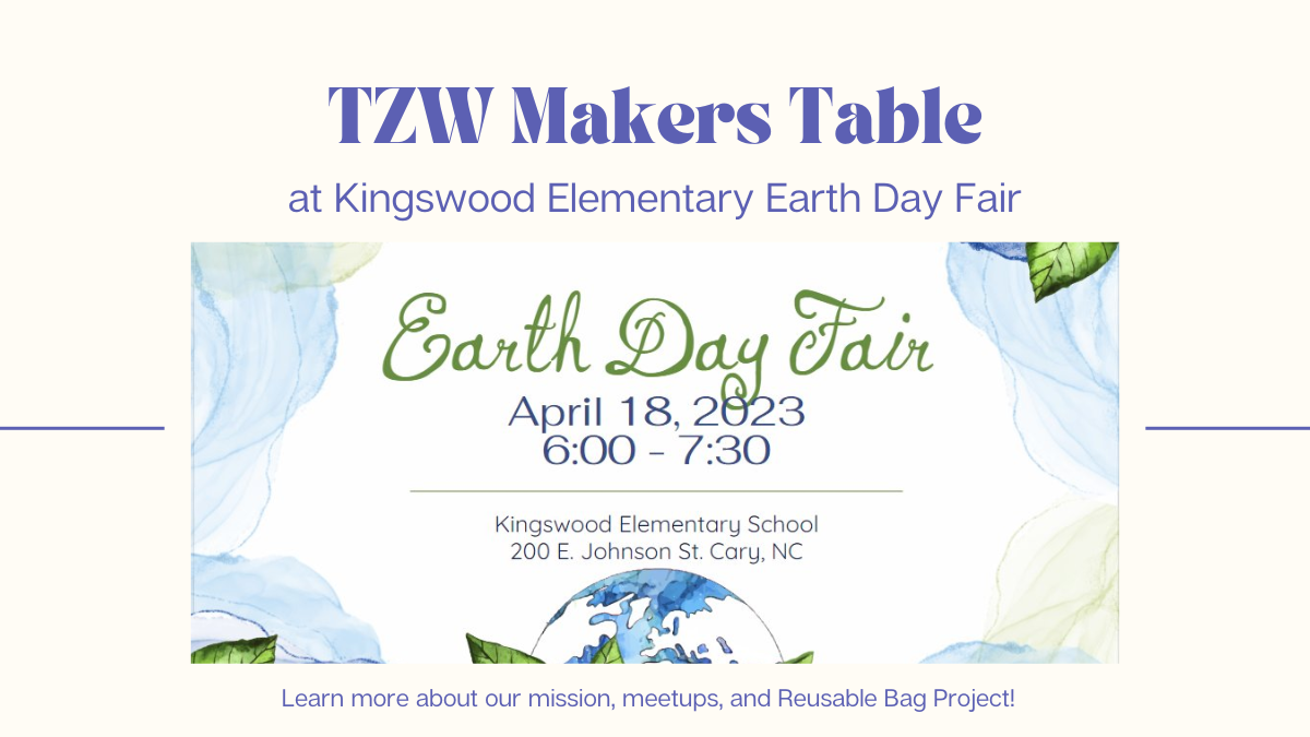 TZW Makers Table at Kingswood Elementary Earth Day Fair